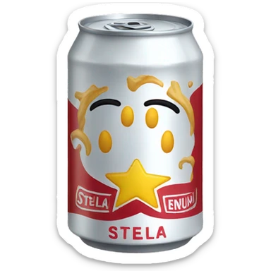 stella cans sticker