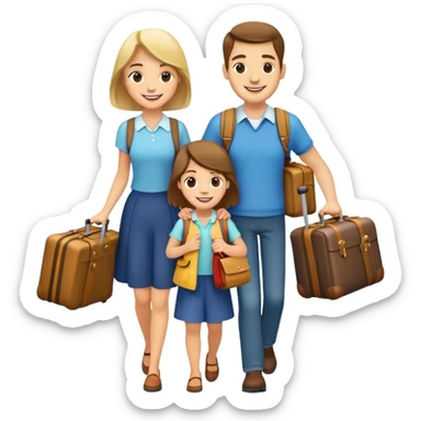 A family and a lot of baggage  sticker