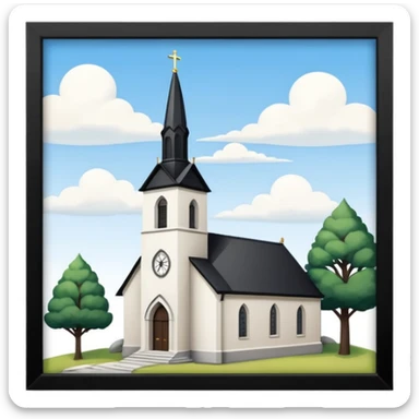 finnish church sticker