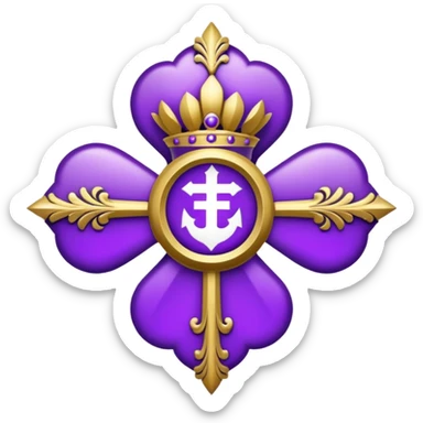 Archibishop emblem violet sticker