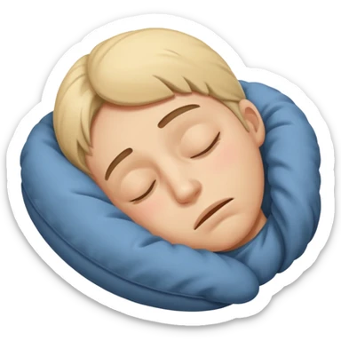 Sleepy Character zzz sticker