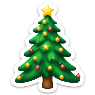 Christmas tree sticker
