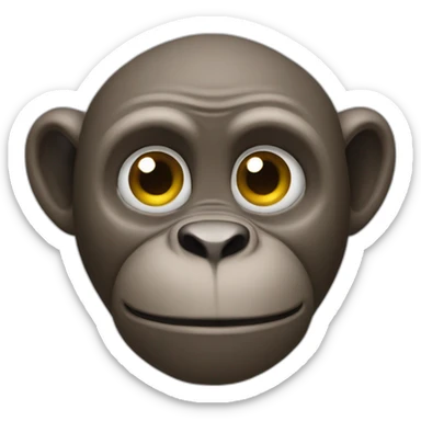 Un singe qui regarde de travers sticker