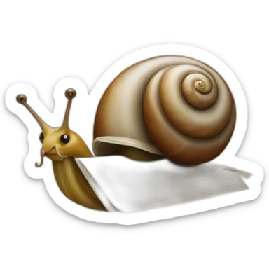 snail-delivering-mail sticker