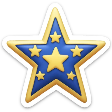 Half star sticker