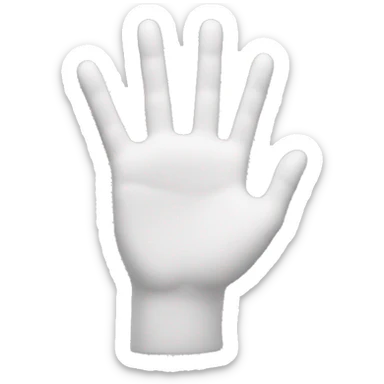 mano señalando sticker