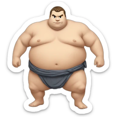 macron as a sumo sticker