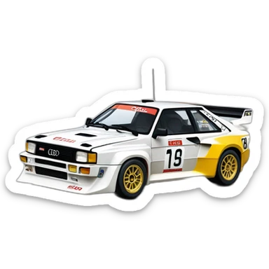 Audi Quattro s1 group B sticker
