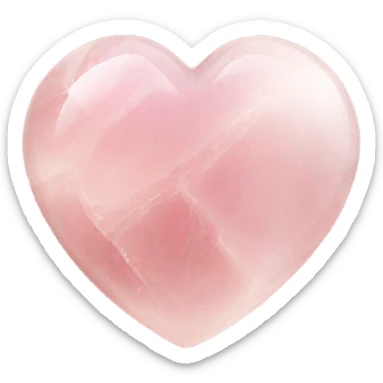 rose quartz heart  sticker