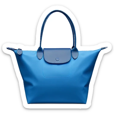 Blue longchamp bag pliage sticker
