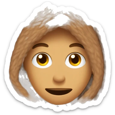 Brown cozy blanket  sticker