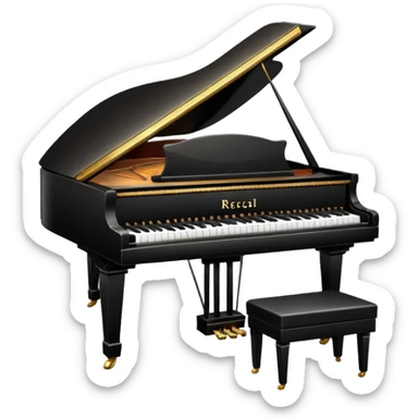 Piano recital sticker