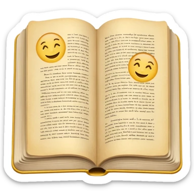 libro de poesias abierto sticker