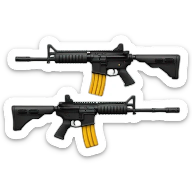 m4 rifle sticker