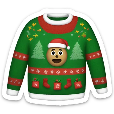 ugly christmas sweater sticker