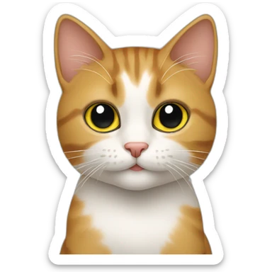 cat on presentation sticker