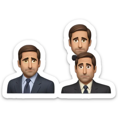 michael scott steve carell sticker