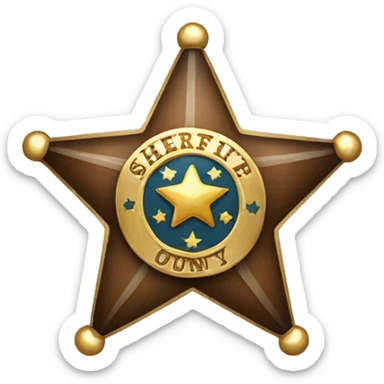 sheriff badge sticker