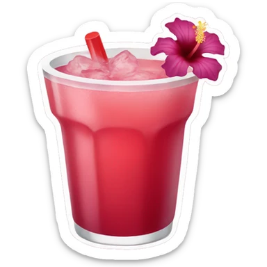 Hibiscus drink  sticker