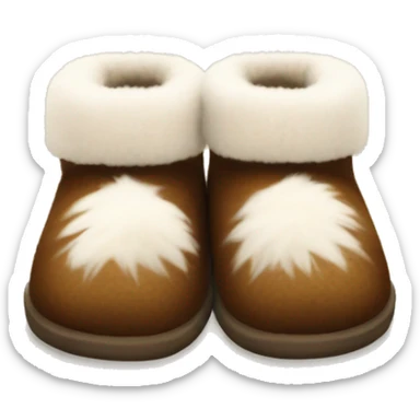 fuzzy ugg slippers  sticker
