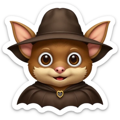 bat with hat sticker