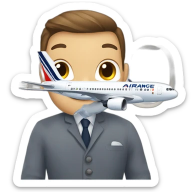 An Air France plane sticker