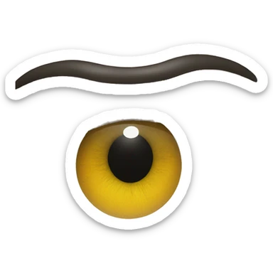 eyeball with an ! inside sticker