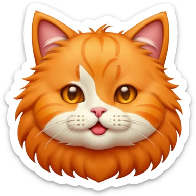 A cute cat emoji blowing a kiss with a little bite sticker
