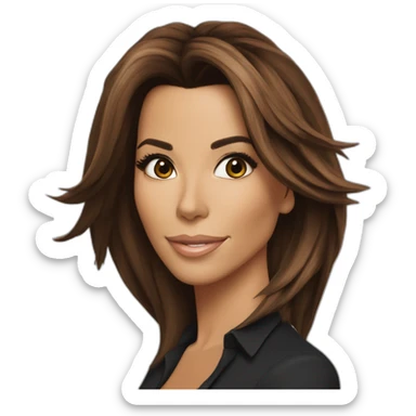 Eva-longoria-cheveux-longs sticker