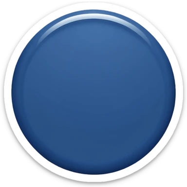 navy blue circle emoji like a text sticker