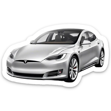 Tesla Model S - Tesla (Model Year: 2022) (Iconic colour: Silver) sticker