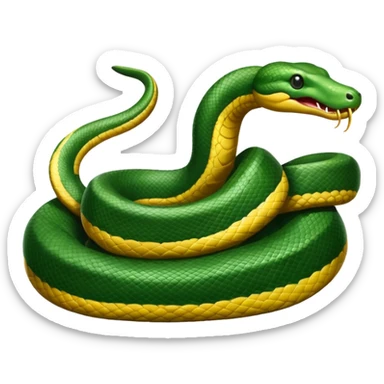 Serpente anaconda lungo sticker