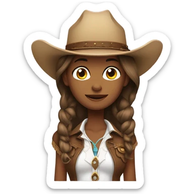 cowgirl sticker