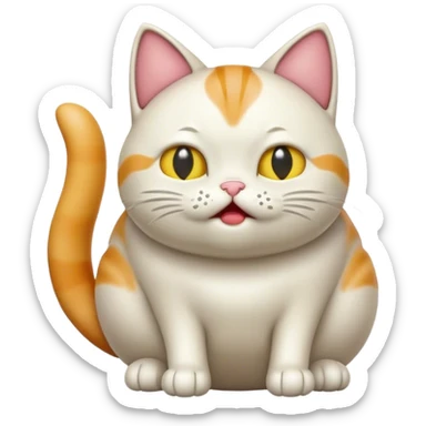 Farting cat sticker