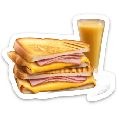 panini with ham and cheese sticker