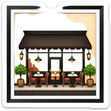 restaurant background sticker