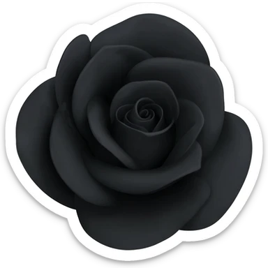 black rose sticker