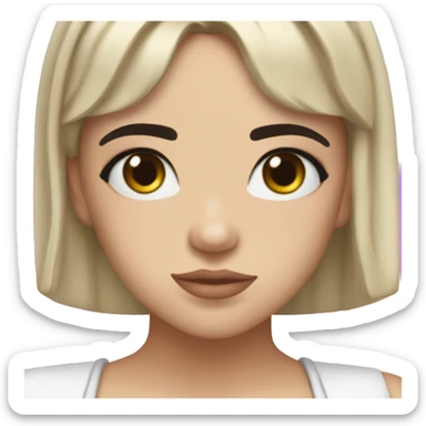 DUA LIPA con la frase compartir sticker