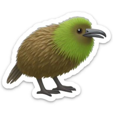 kiwi bird, bird from new zealand sticker