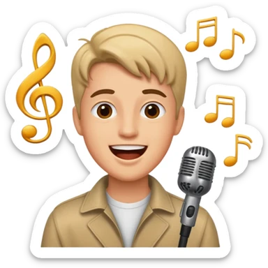 quiero q sea el cantante Milo j sticker