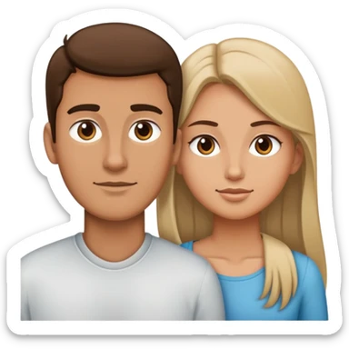 8ft tall guy 5 ft tall girl sticker