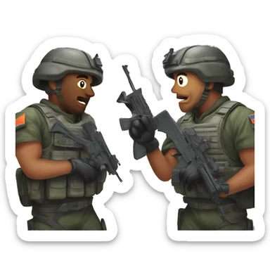 battlefield 4 - two men about to breach a room sticker