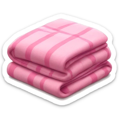 Pink folded blanket sticker