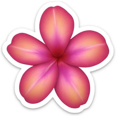 Hawaiian flower sticker