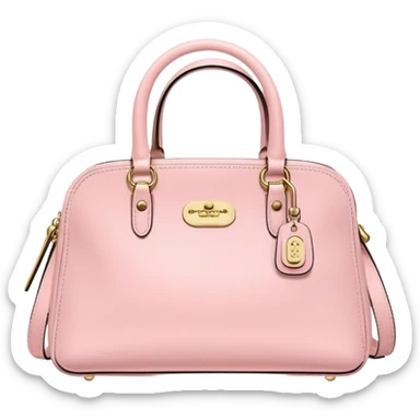 pastel pink coach purse sticker