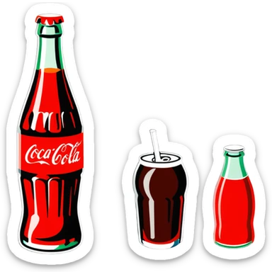 vintage Coca Cola advertisement from the 1950s sticker