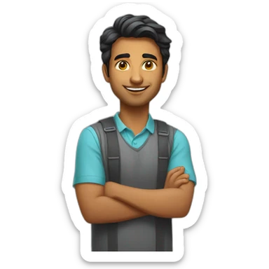 25 year old indian silicon valley creator economy startup founder sticker