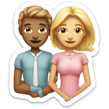 Hearts-couple-symbols-coloured-pastel-shade sticker