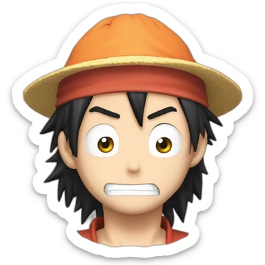 Luffy qui embrasse Naruto sticker