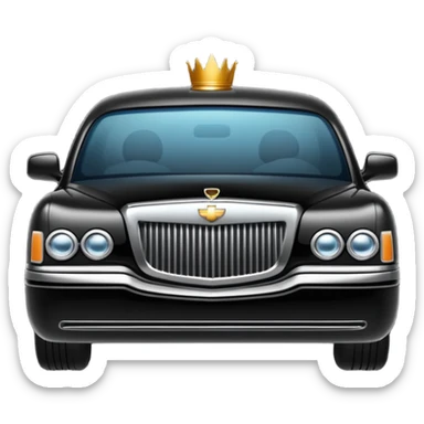 black limo sticker